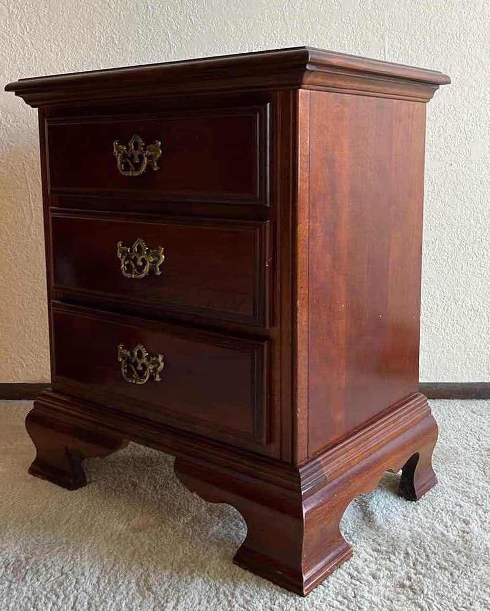 Photo 3 of AMERICAN DREW DARK WALNUT WOOD NIGHTSTAND 22” X 15” H26”