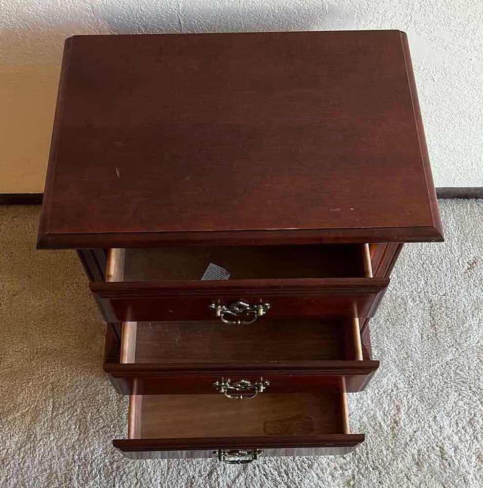 Photo 6 of AMERICAN DREW DARK WALNUT WOOD NIGHTSTAND 22” X 15” H26”