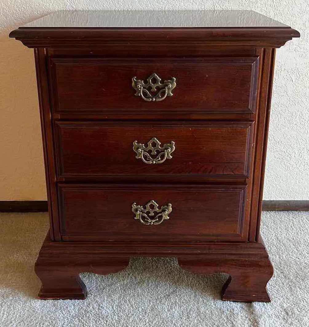 Photo 1 of AMERICAN DREW DARK WALNUT WOOD NIGHTSTAND 22” X 15” H26”