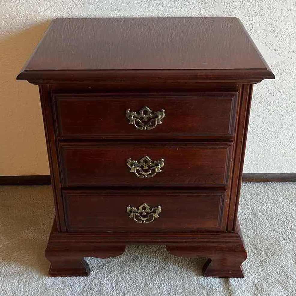 Photo 2 of AMERICAN DREW DARK WALNUT WOOD NIGHTSTAND 22” X 15” H26”