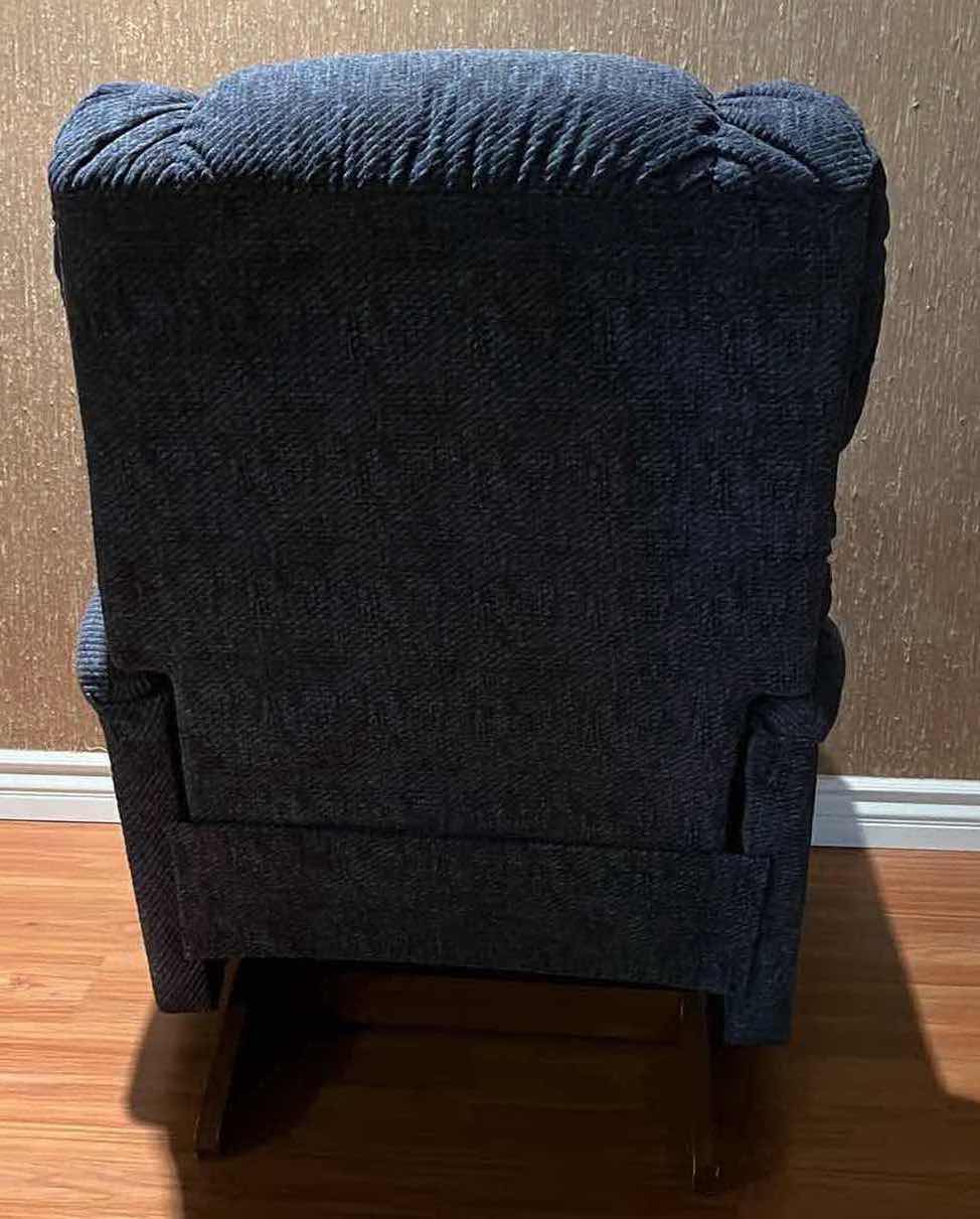 Photo 5 of LA-Z-BOY BLUE PINNACLE MANUAL RECLINER CHAIR 32” X 37” H40”