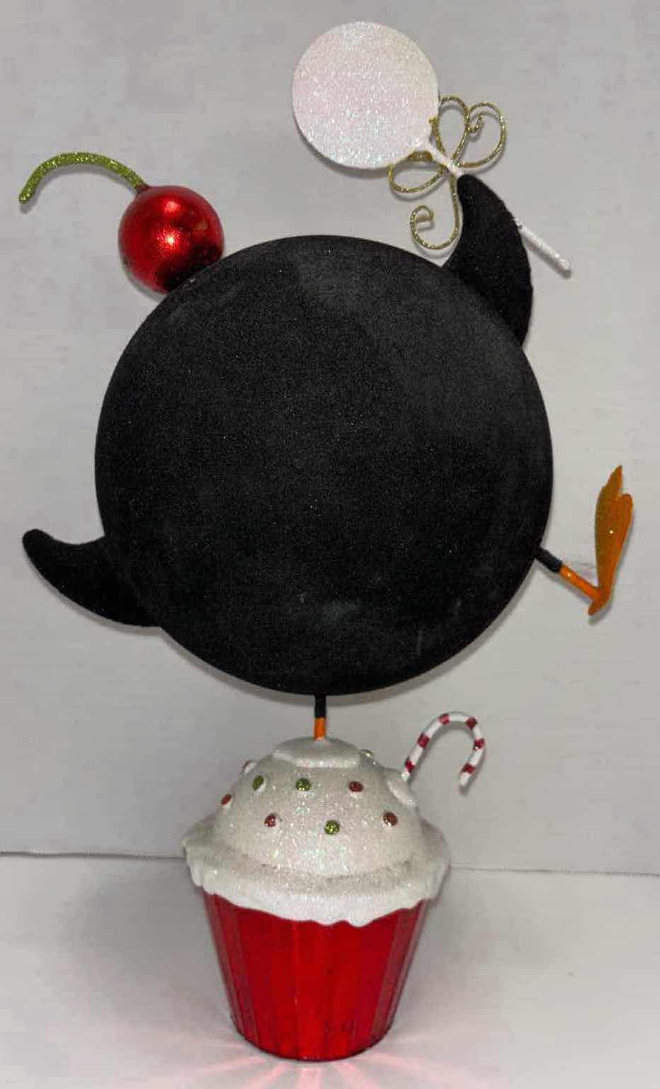 Photo 3 of PIER 1 CHRISTMAS PENGUIN/CUPCAKE GLITTER DECORATION H15.5”