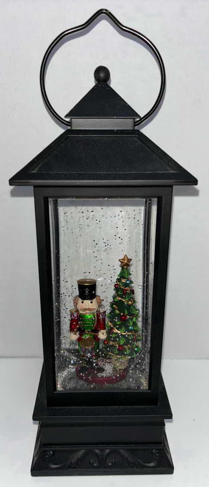 Photo 1 of BATTERY OPERATED 12” NUTCRACKER COLOR-CHANGING SNOWGLOBE LANTERN (3 X C BATTERIES)