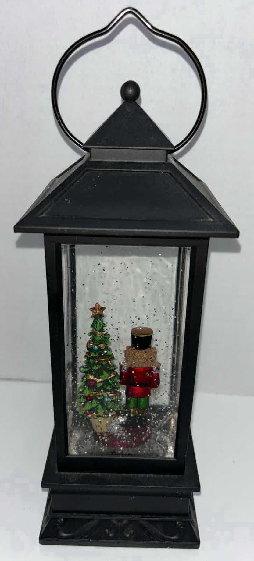 Photo 2 of BATTERY OPERATED 12” NUTCRACKER COLOR-CHANGING SNOWGLOBE LANTERN (3 X C BATTERIES)