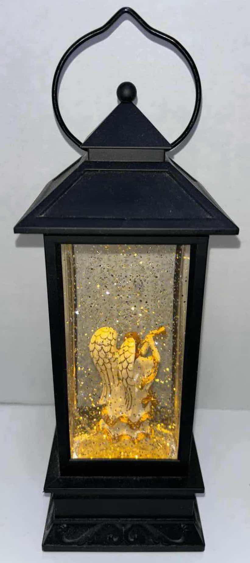 Photo 5 of BATTERY OPERATED 12” ANGEL COLOR-CHANGING SNOWGLOBE LANTERN (3 X C BATTERIES)