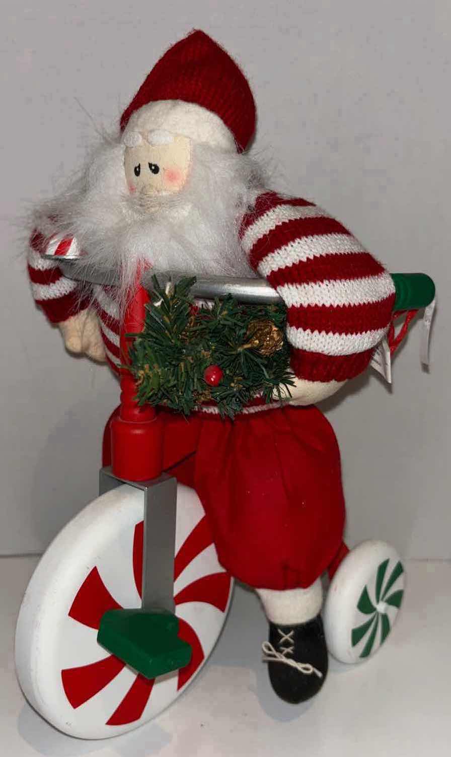 Photo 1 of 13” SANTA ON A TRICYCLE CHRISTMAS DECOR