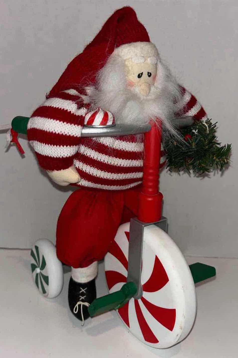 Photo 2 of 13” SANTA ON A TRICYCLE CHRISTMAS DECOR