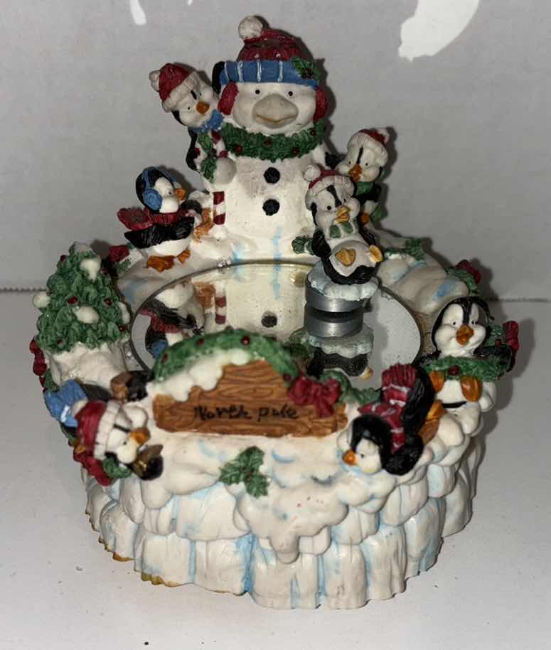 Photo 1 of CERAMIC CHRISTMAS MUSIC BOX “WE WISH YOU A MERRY CHRISTMAS”