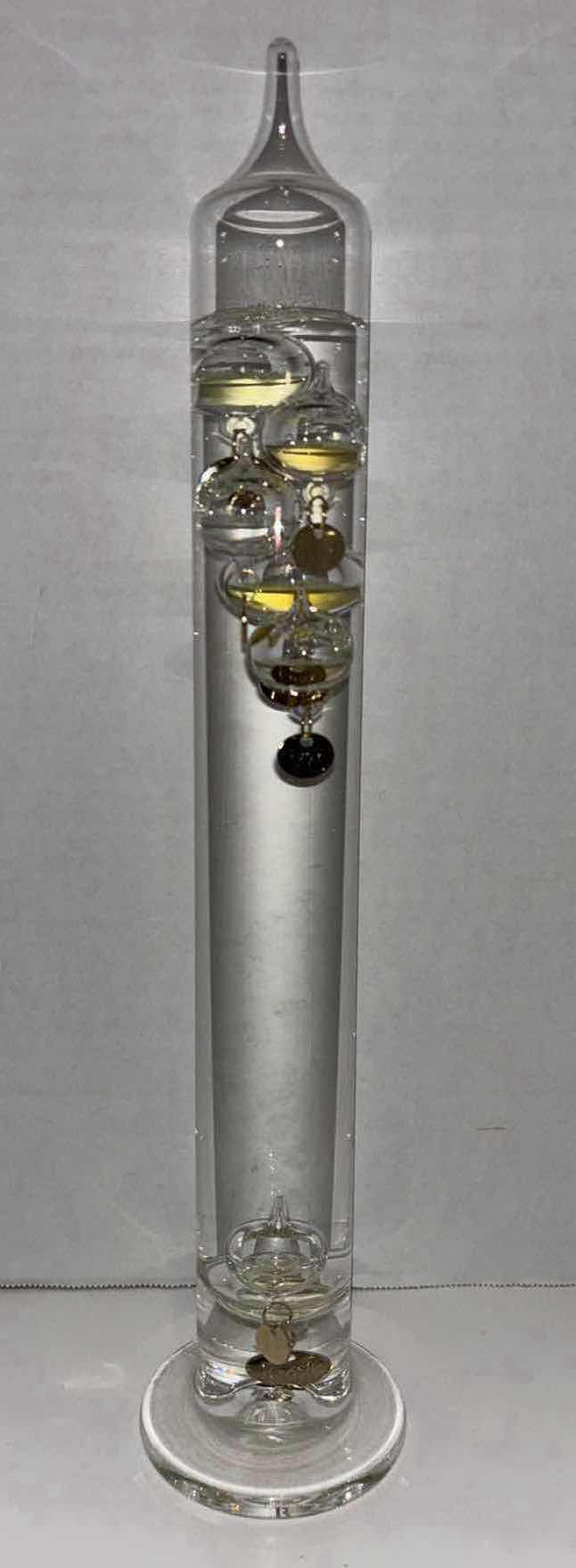 Photo 1 of GLASS GALILEO 16.5” THERMOMETER