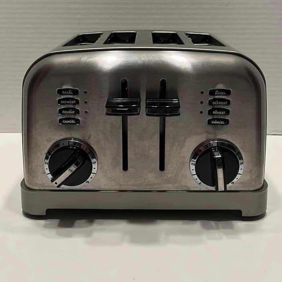 Photo 1 of CUISINART STAINLESS STEEL 4 SLICE BREAD BAGEL TOASTER MODEL CPT-180