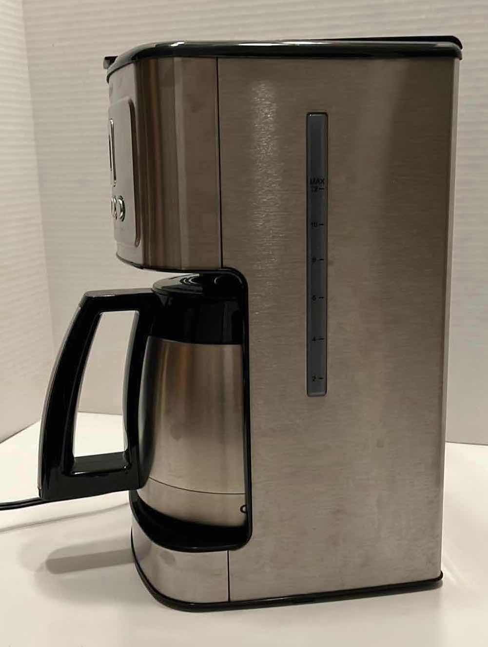 Photo 2 of CUISINART STAINLESS STEEL PERFECT TEMP 12 CUP PROGRAMMABLE THERMAL COFFEEMAKER MODEL DCC-3400