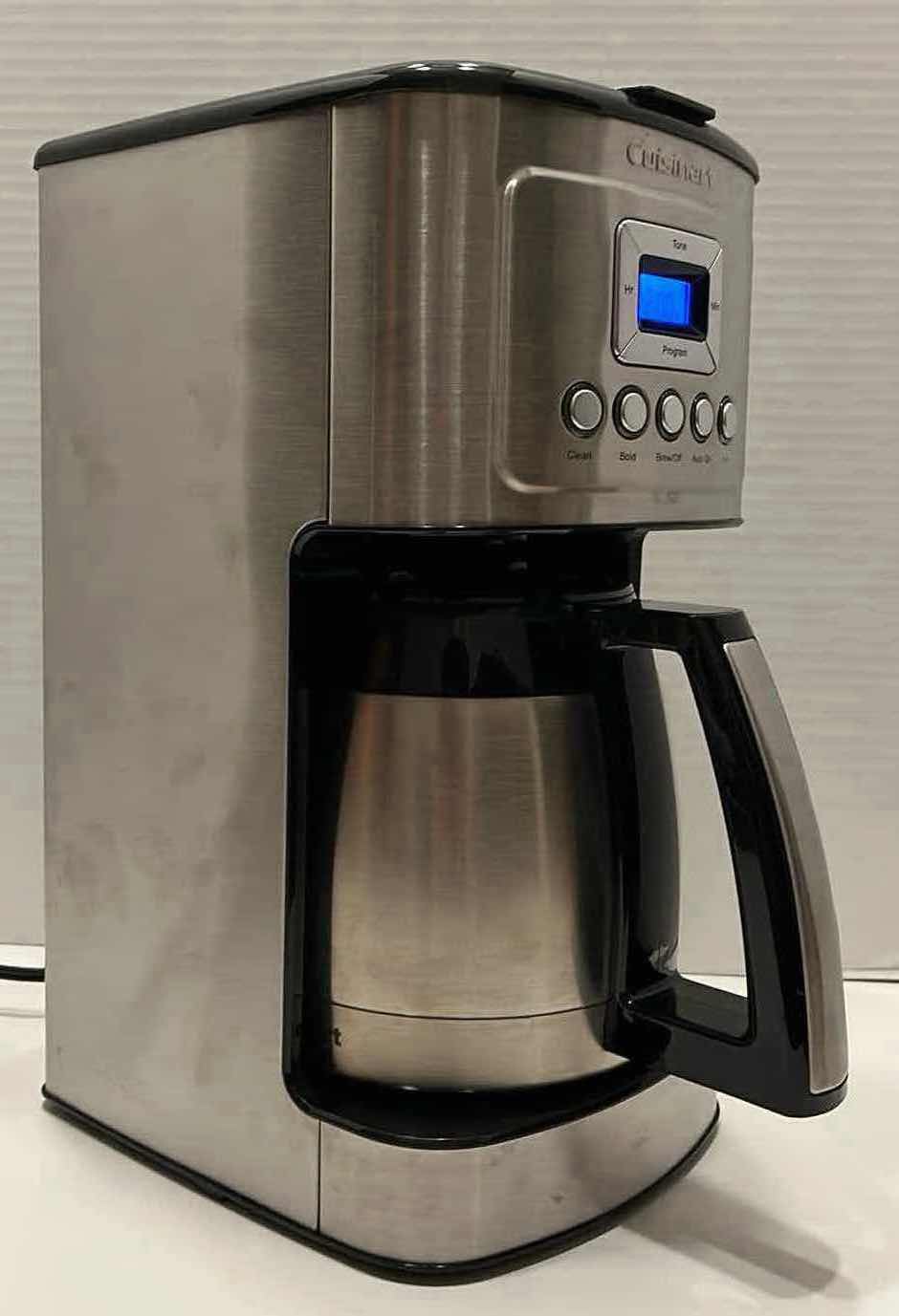 Photo 3 of CUISINART STAINLESS STEEL PERFECT TEMP 12 CUP PROGRAMMABLE THERMAL COFFEEMAKER MODEL DCC-3400