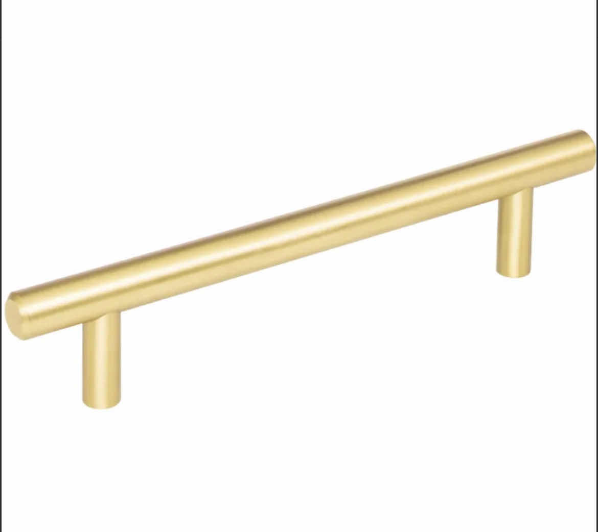 Photo 1 of ELEMENTS BY HARDWARE RESOURCES BRUSHED GOLD NAPLES PULL CABINET HANDLE 176BG-10 1CASE/10PCS (READ NOTES)