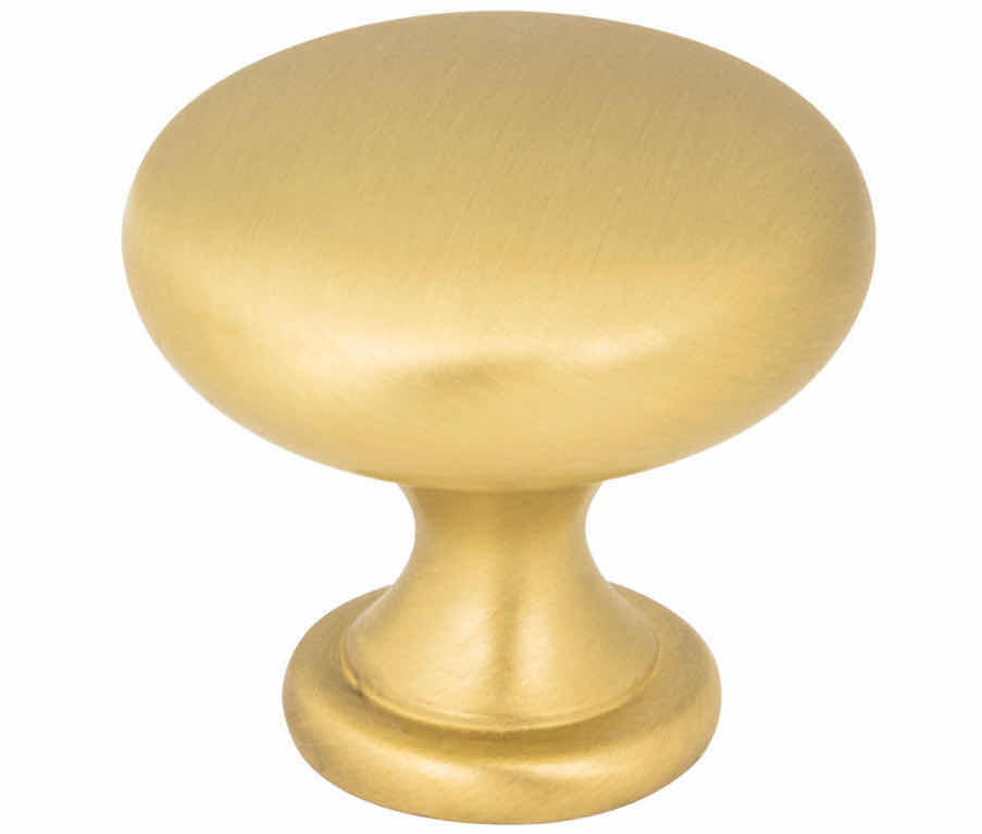 Photo 1 of HARDWARE RESOURCES BRUSHED GOLD ZINC CABINET KNOB 3910-BG 1CASE/25PCS (READ NOTES)