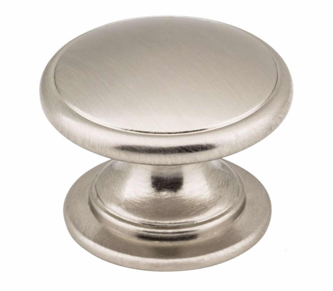 Photo 1 of DECORATIVE HARDWARE BY HARDWARE RESOURCES DURHAM SATIN NICKEL ZINC CABINET KNOB 3980-SN 1BAG/24PCS (READ NOTES)