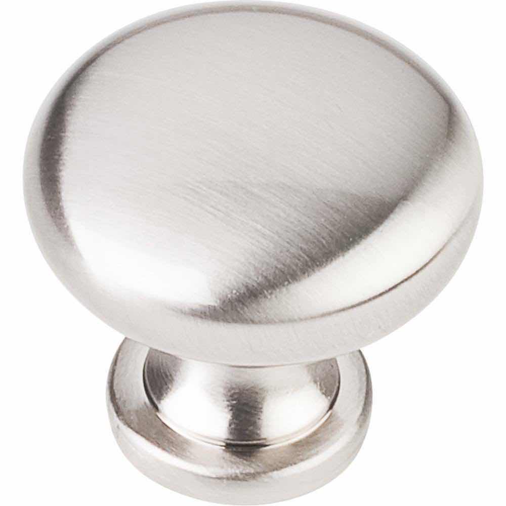 Photo 1 of ELEMENTS BY HARDWARE RESOURCES SATIN NICKEL MADISON MUSHROOM KNOB PULL CABINET HANDLE 3910-SN 1BAG/19PCS (READ NOTES)