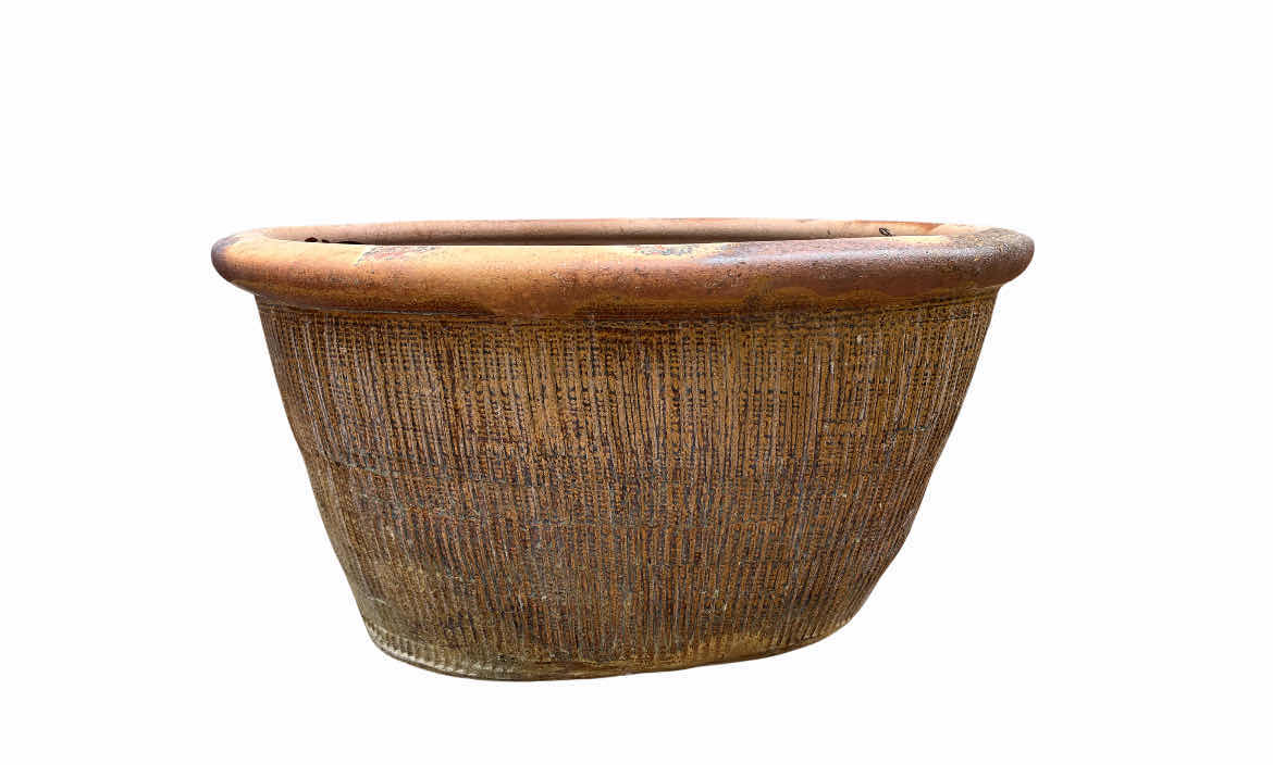 Photo 1 of GLAZED CERAMIC WATER TROUGH PLANTER 30” X 21” H15”
