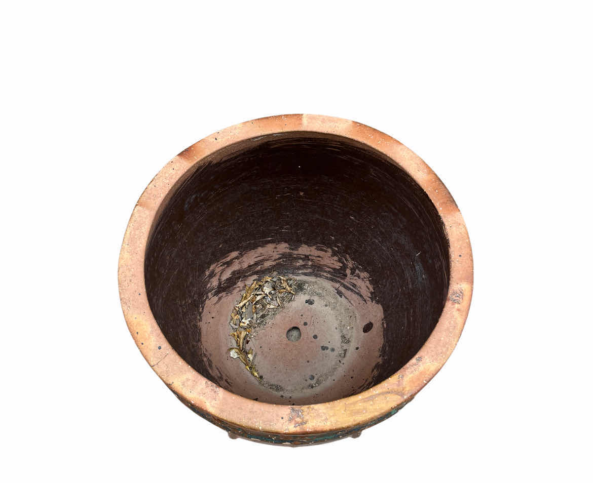 Photo 1 of GLAZED CERAMIC PLANTER POT 20” X 20”