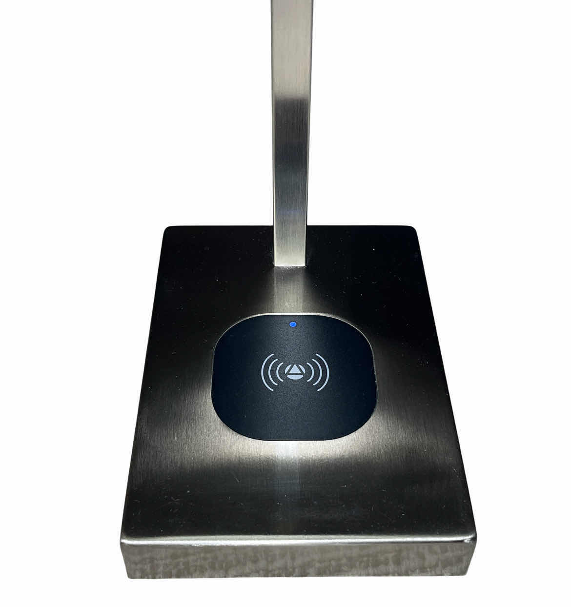 Photo 1 of ADDISON BRUSHED STEEL TABLE LAMP W CHARGING STATION HW-T3906