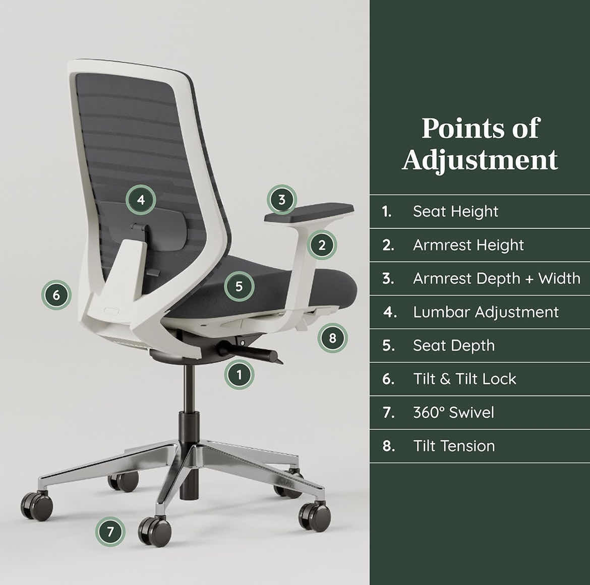 Photo 1 of BRANCH GRAPHITE MESH BACK ERGONOMIC ROLLING OFFICE CHAIR