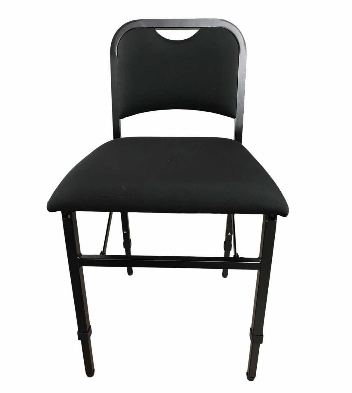 Photo 1 of VIVO USA ADJUSTRITE BLACK PADDED MUSICIANS FOLDING CHAIR 17.25” X 16.25” H28”-33”