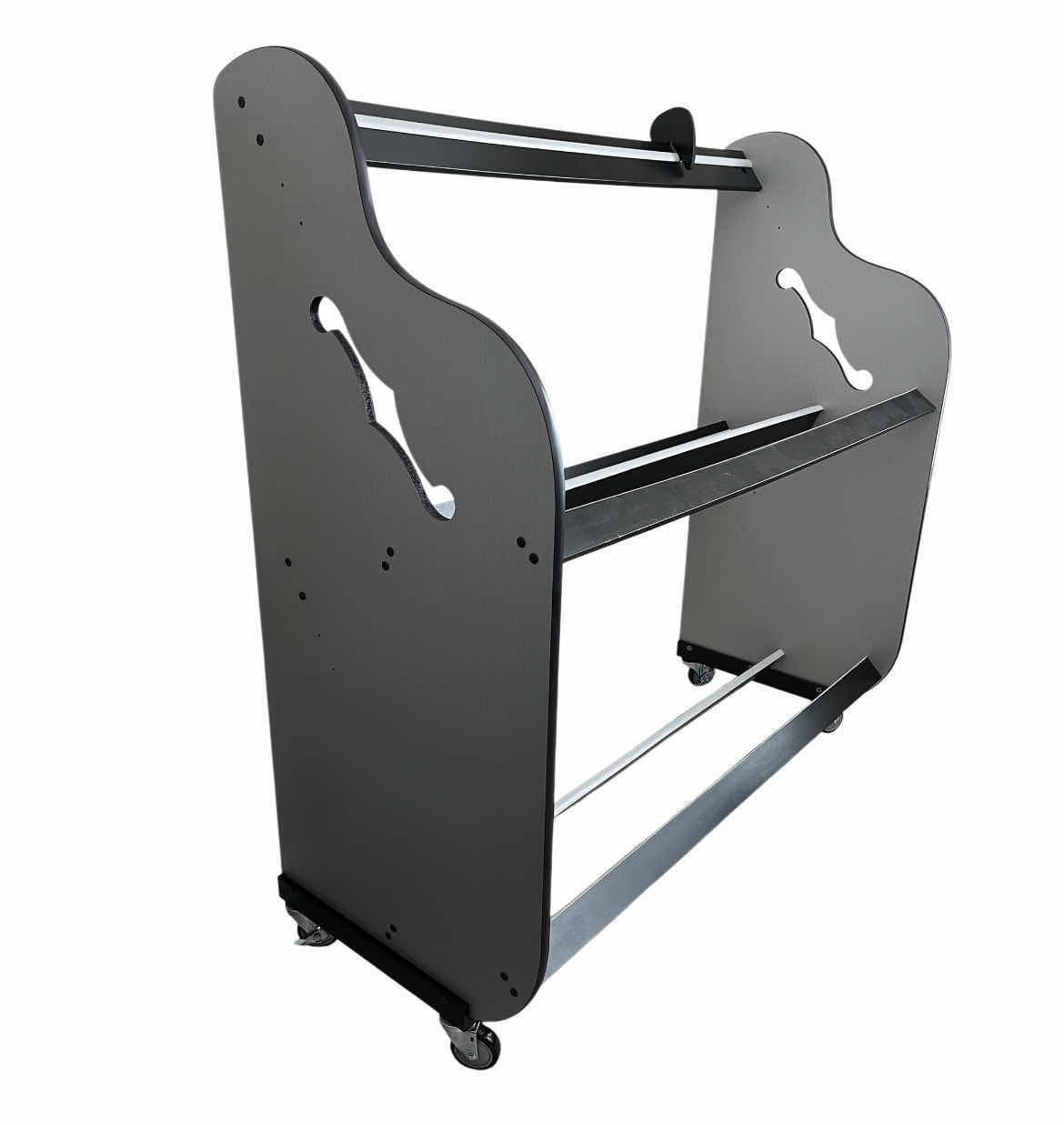 Photo 1 of A&S CRAFTED DOUBLE-STACK GUITAR AND CASE ROLLING STORAGE RACK 68.25” X 29.5” H71”