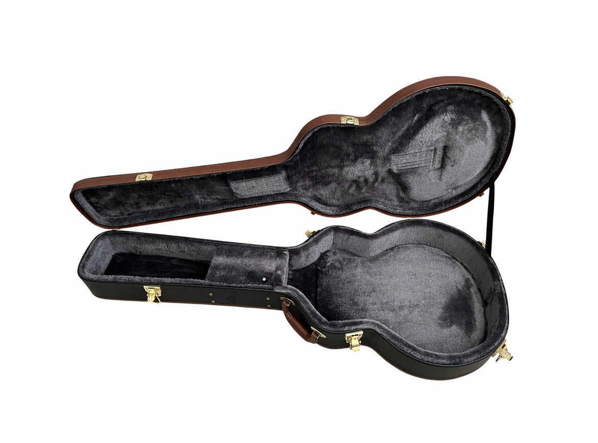 Photo 1 of EPIPHONE MASTERBILT SOLID WOOD ACOUSTIC/ELECTRIC GUITAR EN-546CENS & EPIPHONE BLACK/BROWN HARD CASE