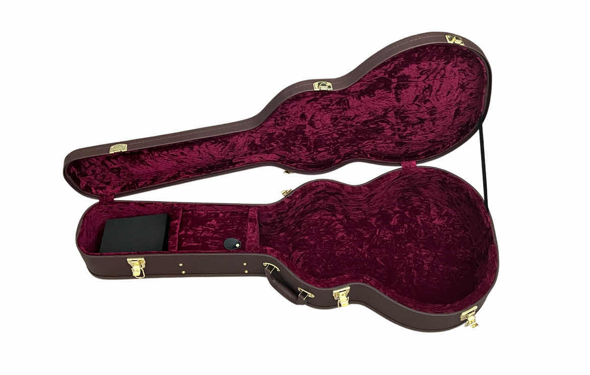 Photo 1 of CORT MASTERPIECE SERIES CONCERT ACOUSTIC/ELECTRIC GUITAR MODERN BLACK TBK & CORT DARK BROWN HARD CASE