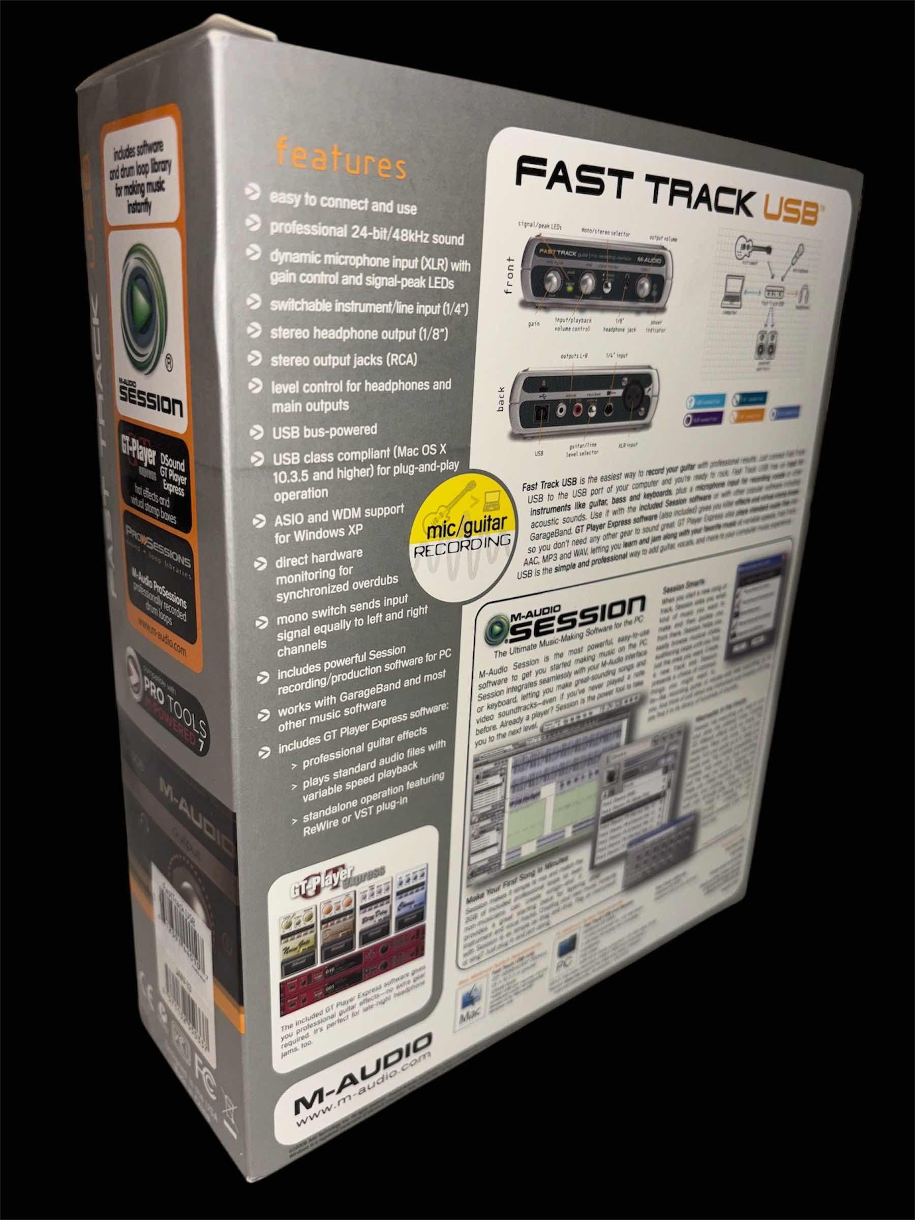 Photo 1 of M-AUDIO FAST TRACK USB AUDIO INTERFACE