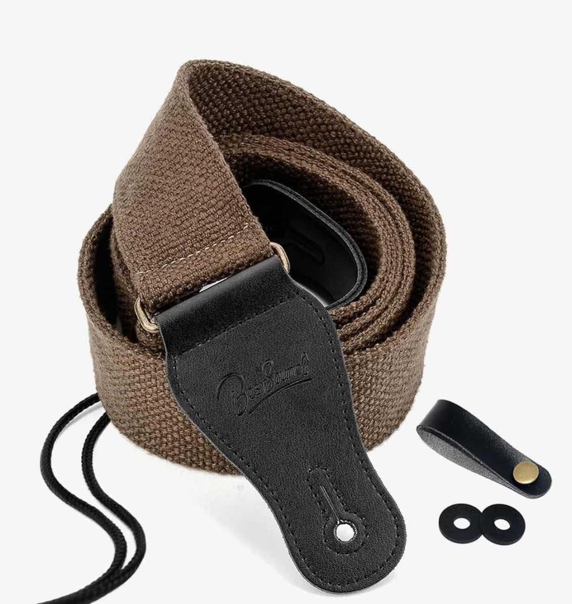 Photo 1 of BESTSOUNDS 2” ADJUSTABLE GUITAR STRAP 38.6"- 63.8", COFFEE