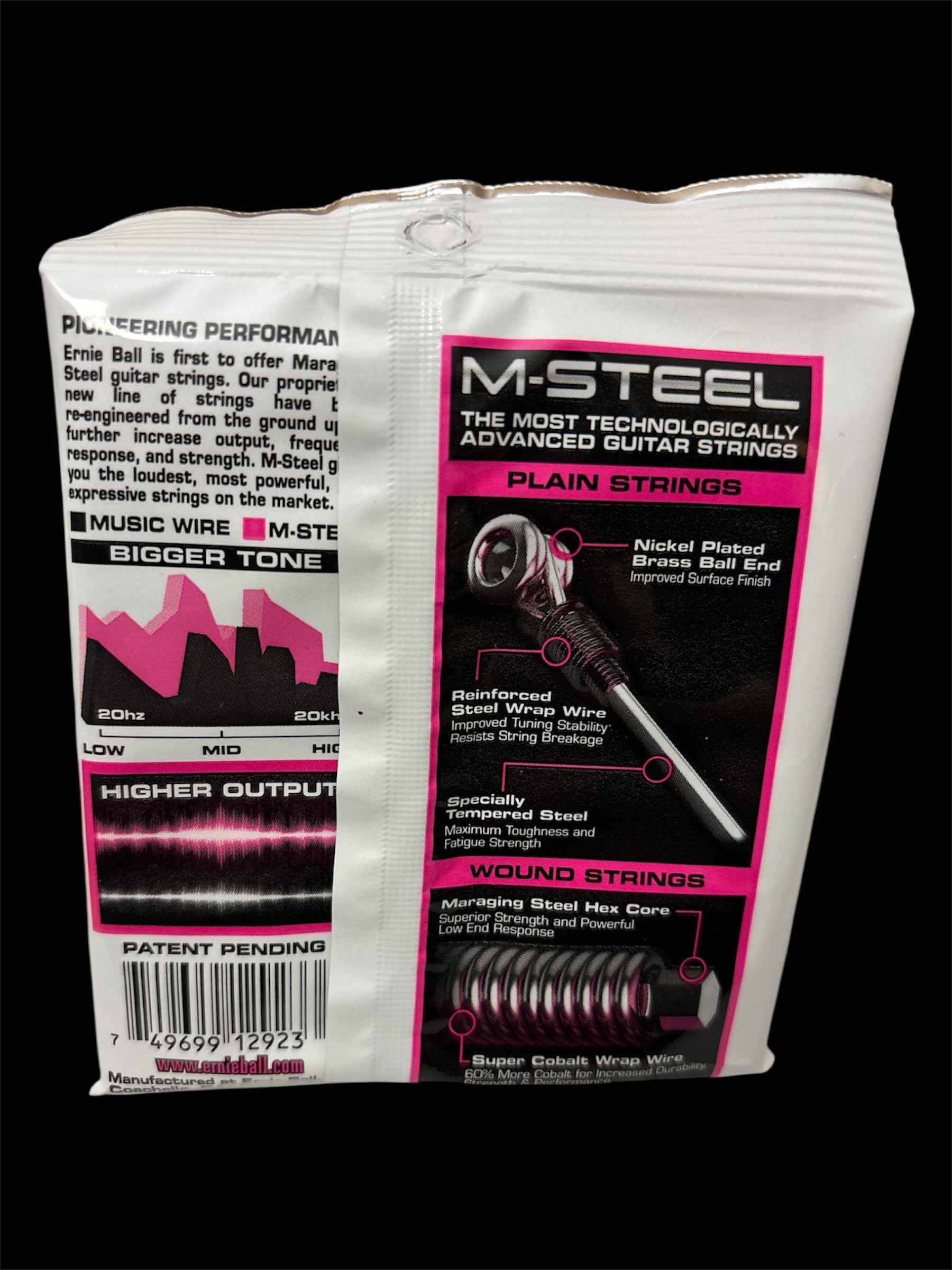 Photo 1 of ERNIE BALL M-STEEL SUPER SLINKY ELECTRIC GUITAR STRINGS, 2923