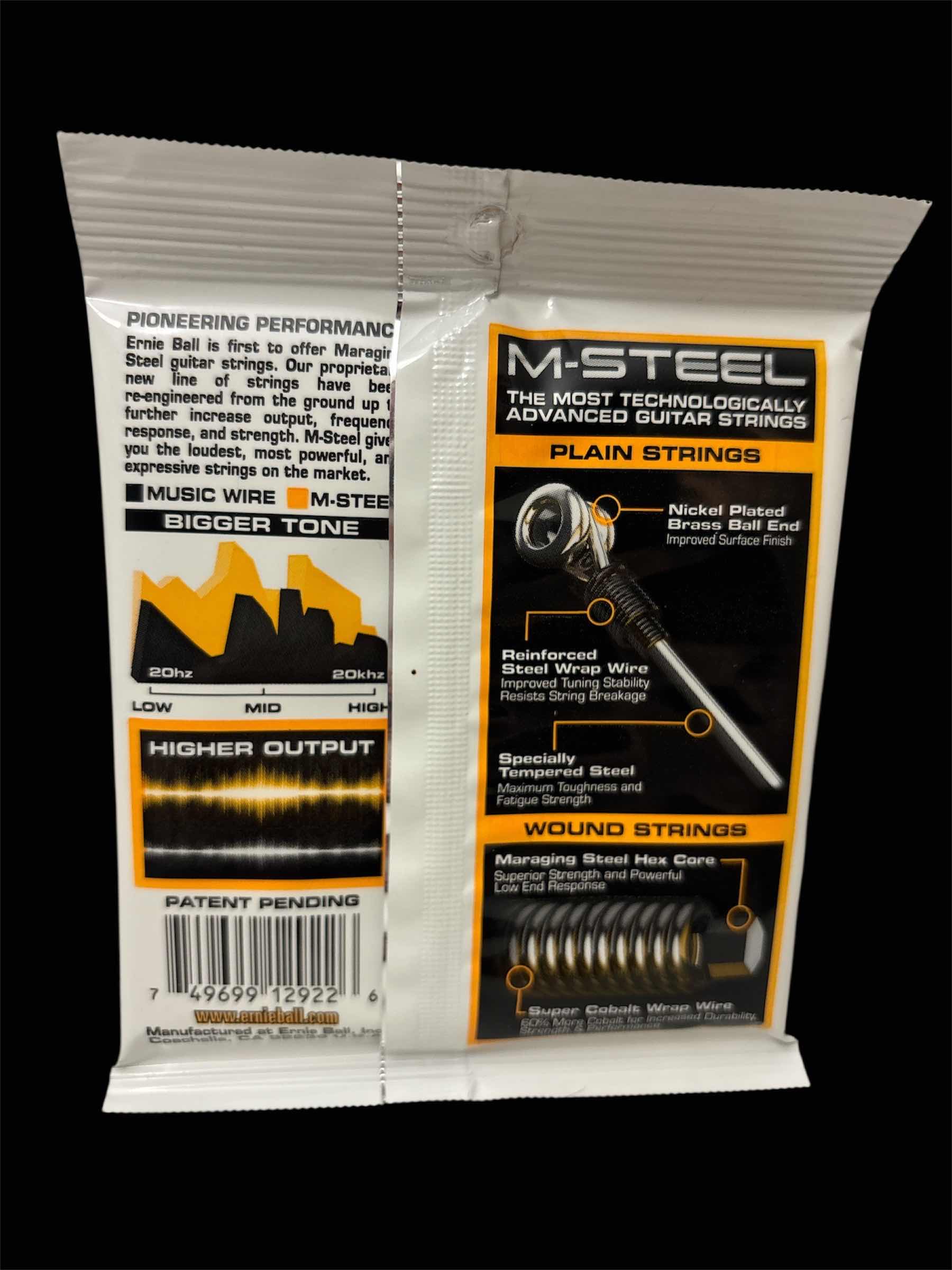 Photo 1 of ERNIE BALL M-STEEL SUPER SLINKY ELECTRIC GUITAR STRINGS, 2922