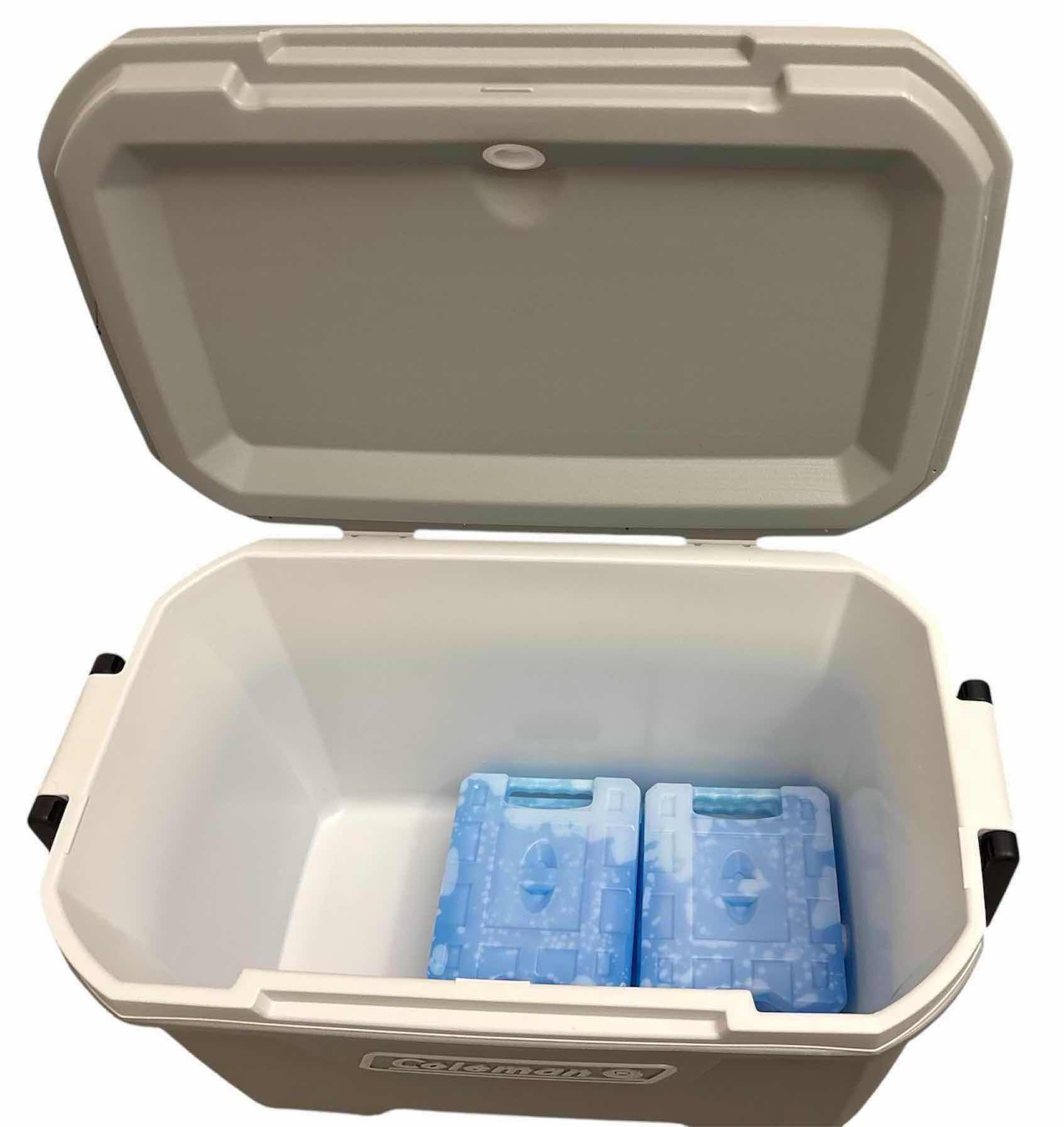 Photo 1 of COLEMAN ROCK 52QT HARD COOLER SERIES 316 & 6 REUSABLE HARD SIDED ICE PACKS