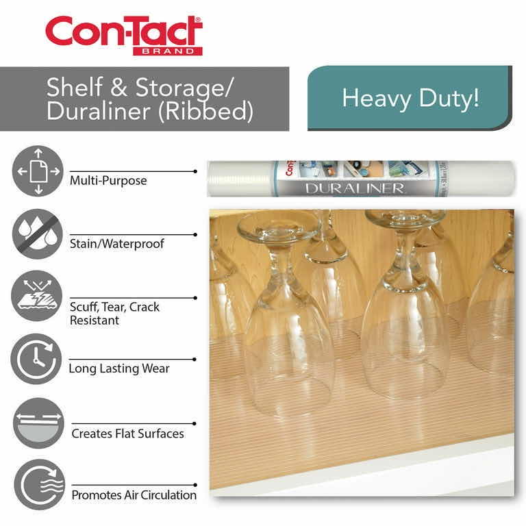 Photo 1 of NEW CON-TACT BRAND RIBBED CLEAR PREMIUM SHELF LINER 18” X 15’