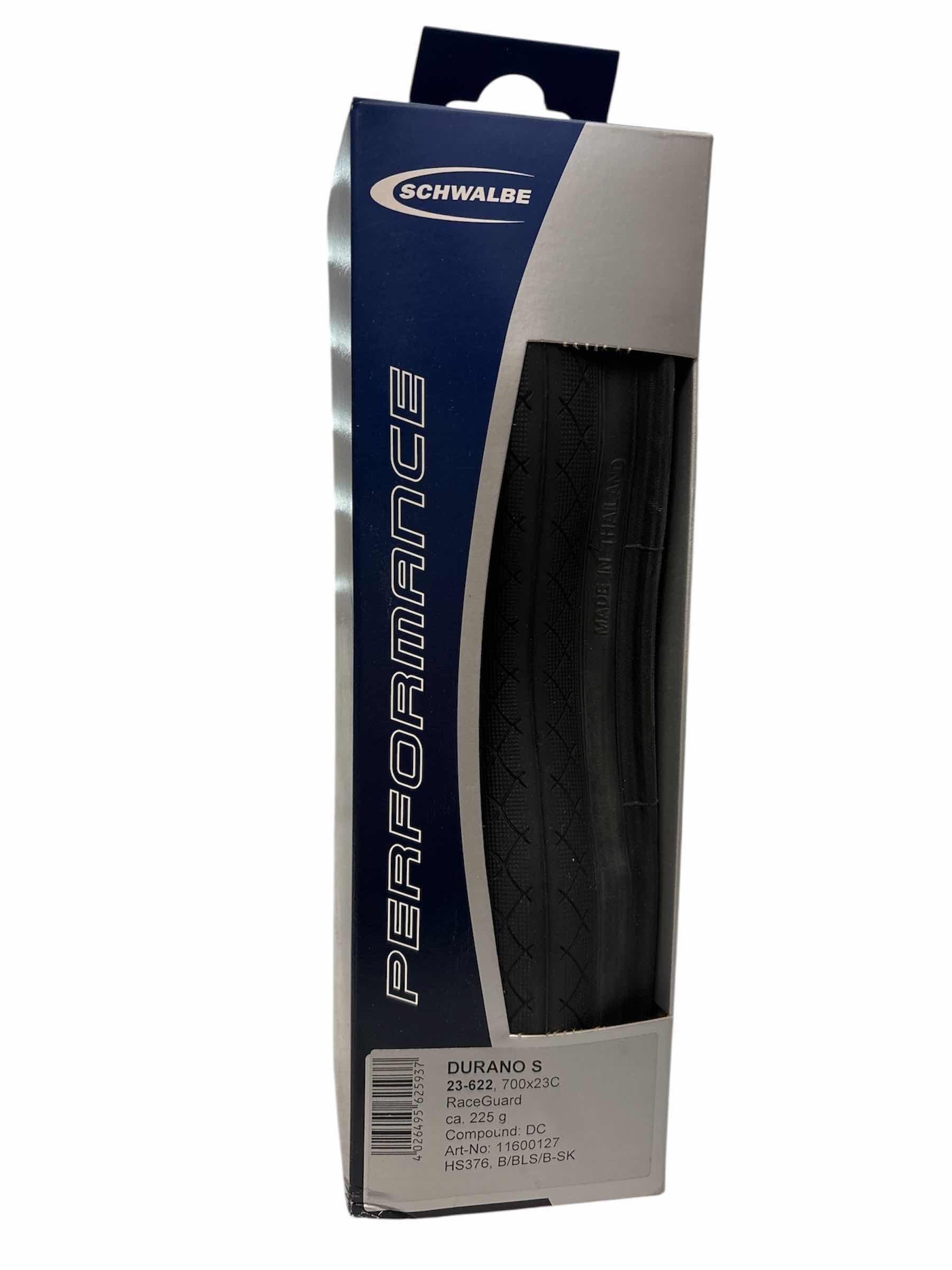 Photo 1 of NEW SCHWALBE PERFORMANCE DURANO S 23-622, 700x23C FOLDING RACEGUARD TIRE
