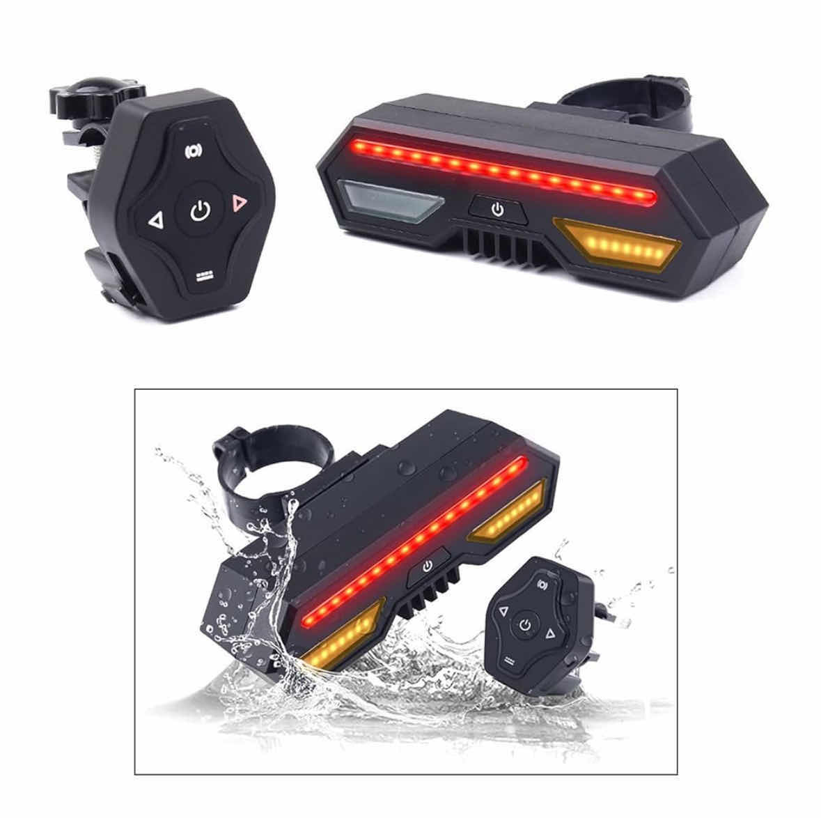 Photo 1 of WIRELESS REMOTE CONTROL INTELLIGENTBIKE TAIL SINGNALS, RECHARGEABLE LED REAR LAMP W MULTIPLE FLASH MODES (INCLUDES REMOTE & HOLDER)