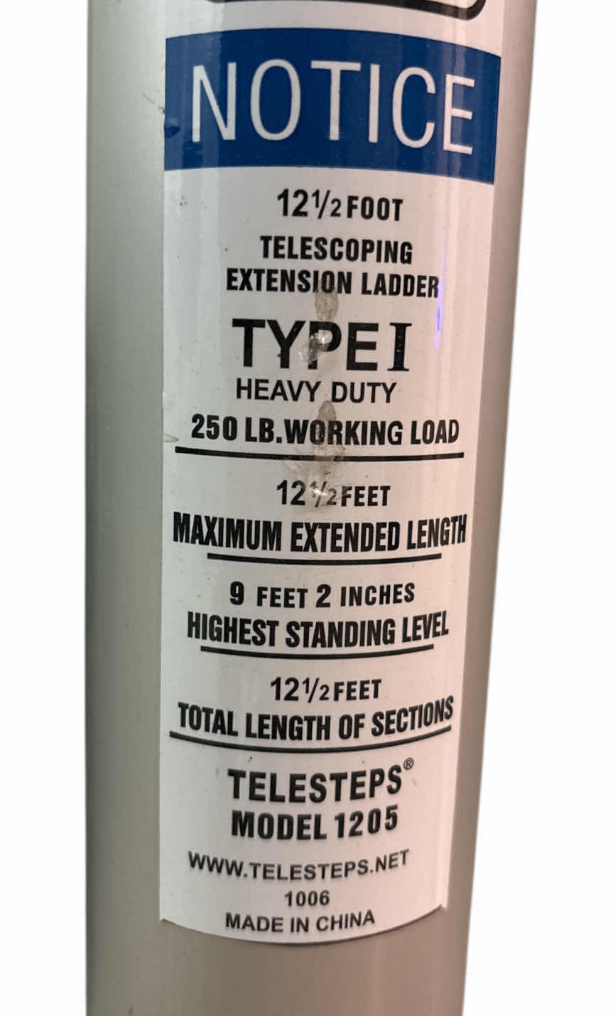 Photo 1 of TELESTEPS 12.5’ TELESCOPING EXTENSION LADDER (MODEL 1205)