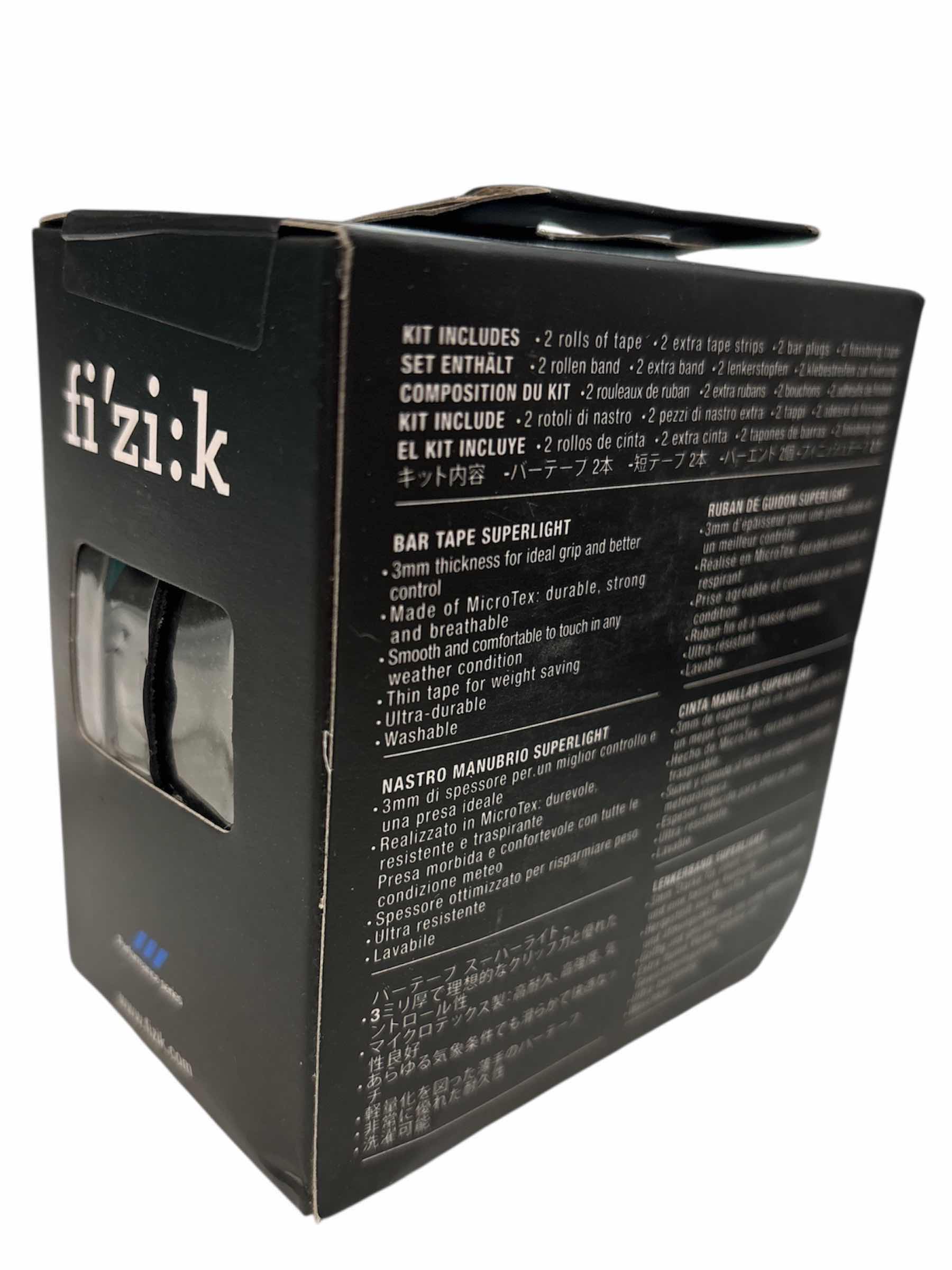 Photo 1 of FIZIK BLACK BAR TAPE PERFORMANCE KIT 3MM