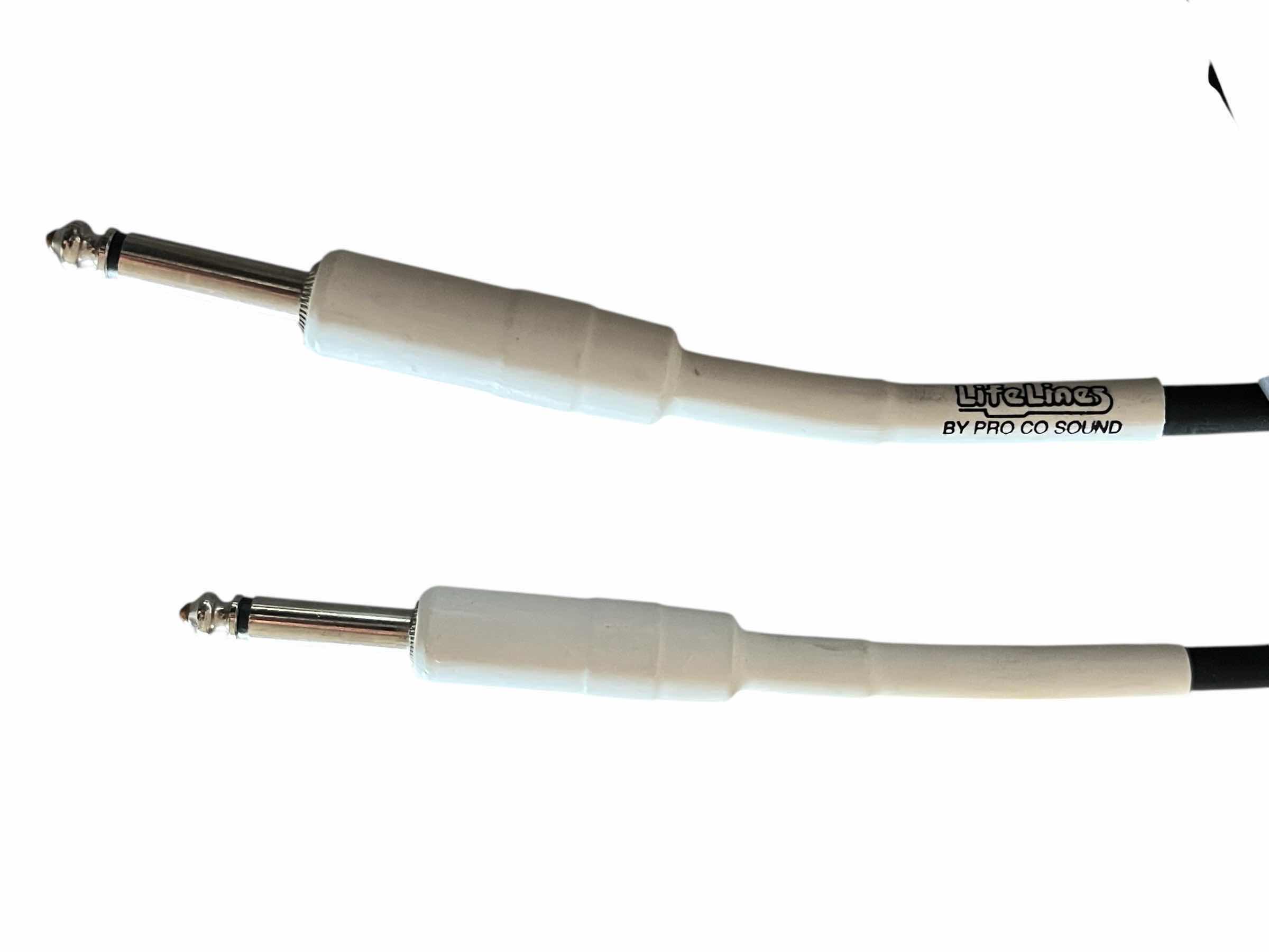 Photo 1 of PRO CO SOUND LIFELINES 10’ GUITAR INSTRUMENTAL STRAIGHT CABLE (2)