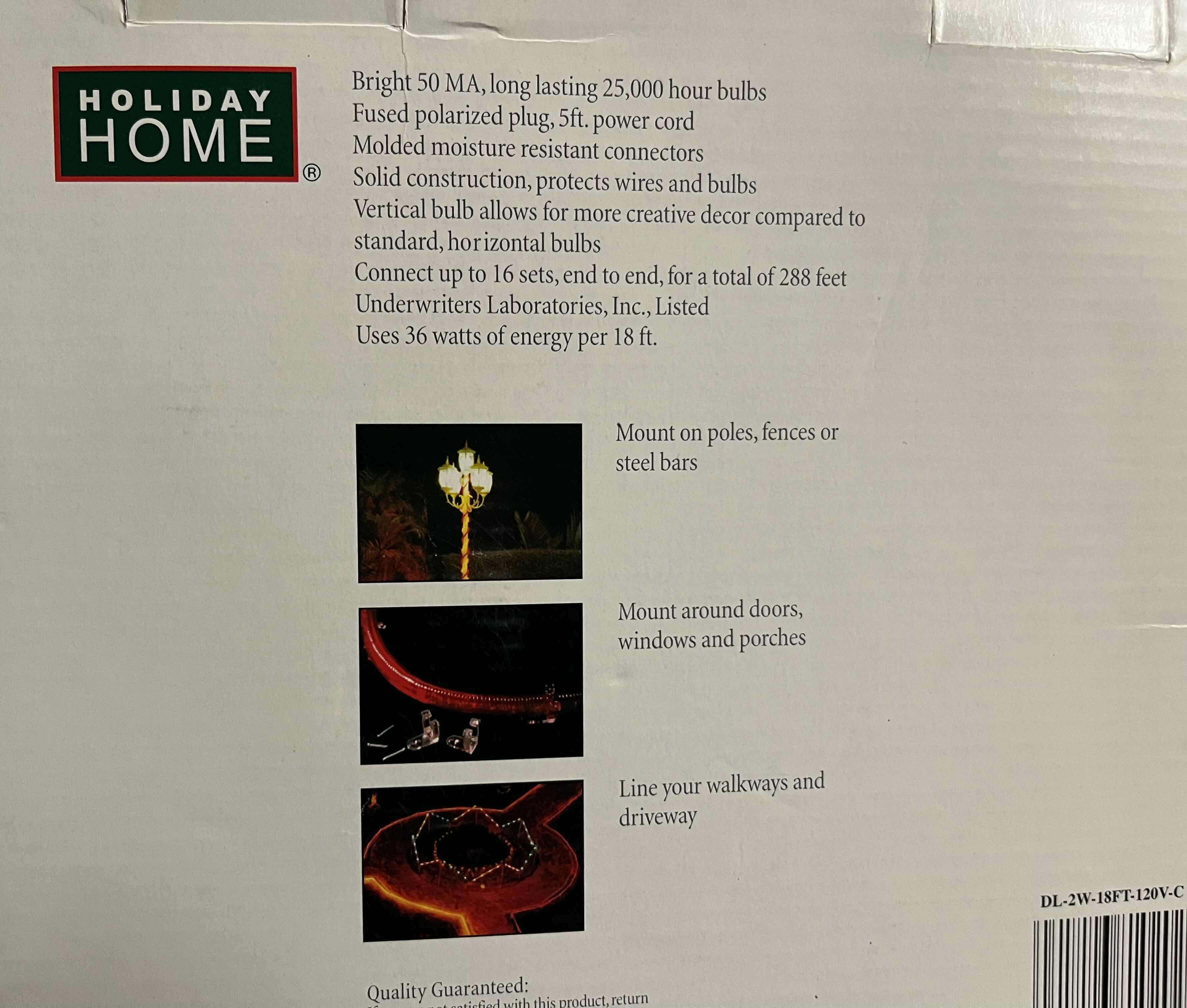 Photo 1 of 2-PACK HOLIDAY HOME 18FT CLEAR LIGHTS