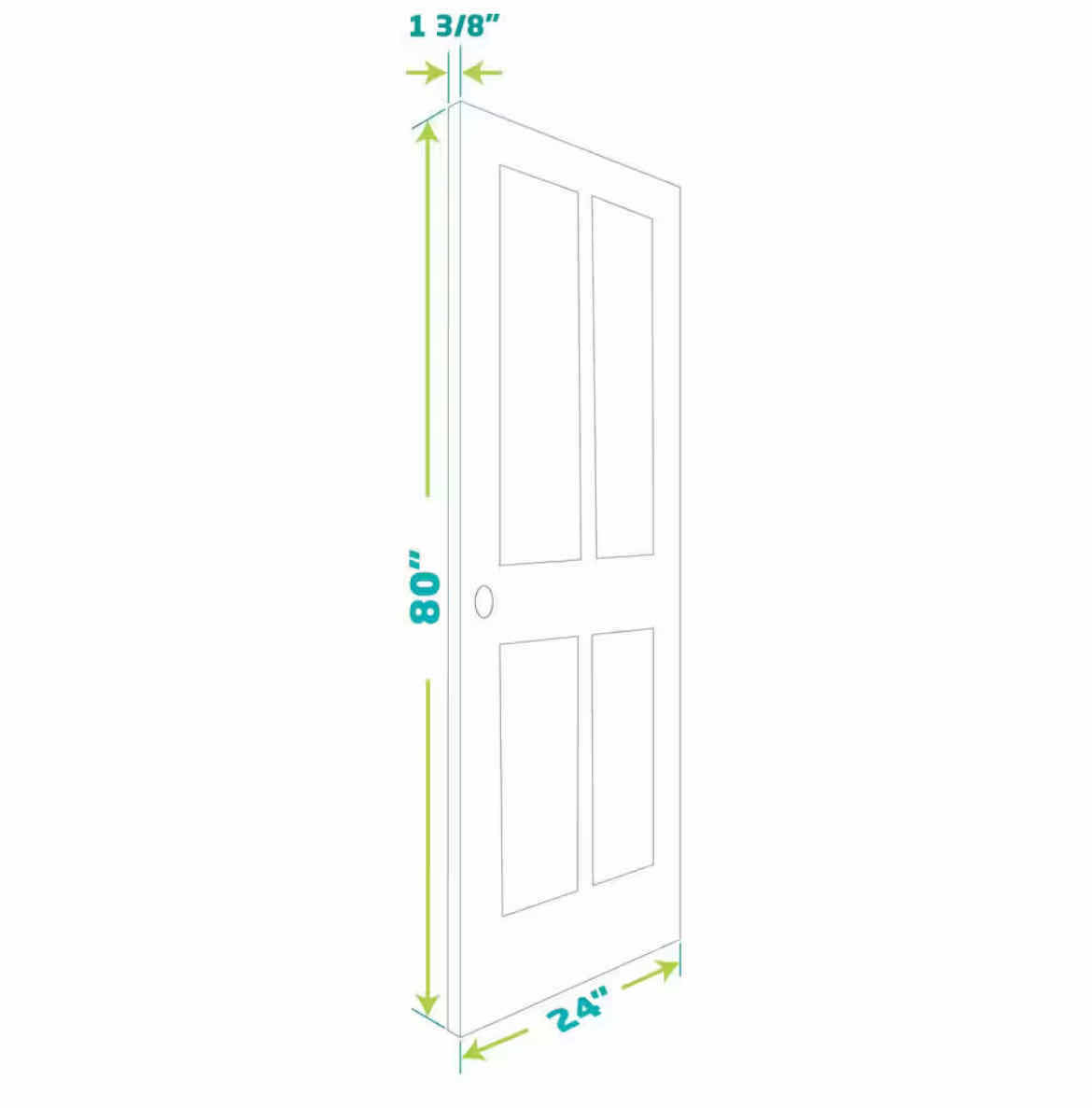 Photo 1 of EIGHT DOORS WHITE FINISH 6-PANEL SOLID CORE INTERIOR DOOR SLAB 24” X 80”