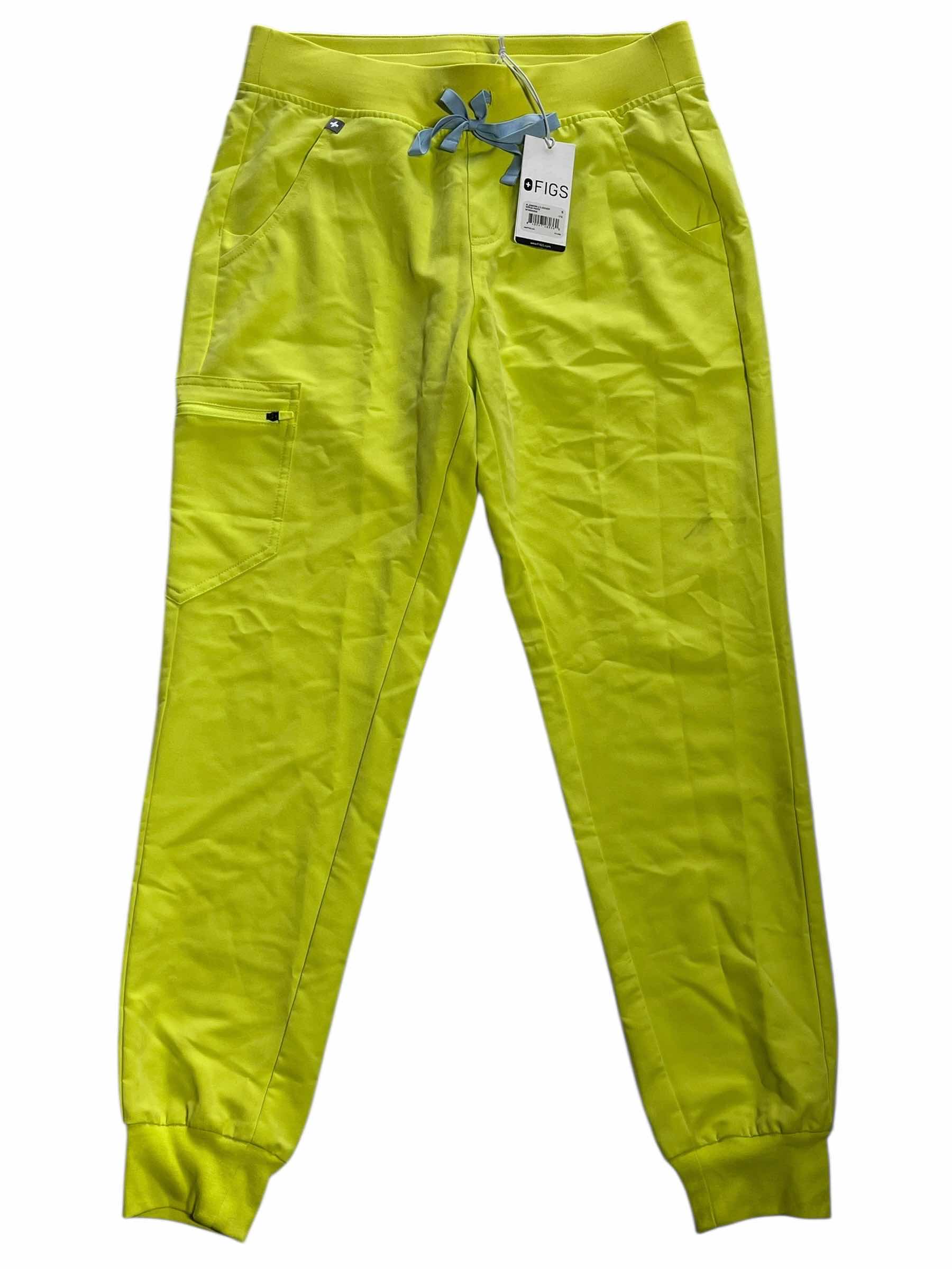 Photo 1 of NEW FIGS ZAMORA 2.0 BRIGHT YELLOW JOGGER SCRUB PANTS WOMEN’S SIZE S