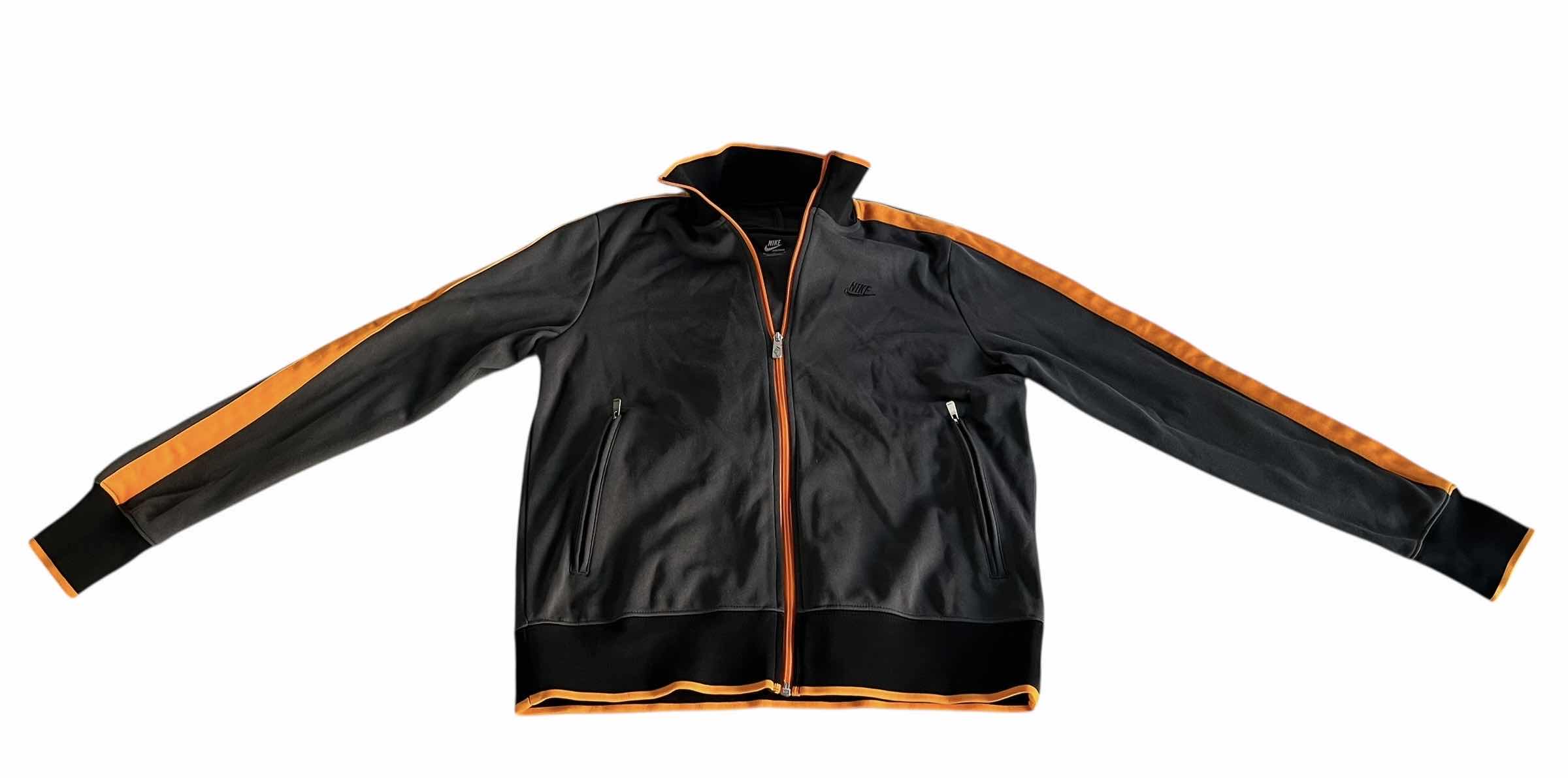 Photo 1 of NIKE SPORTSWEAR GRAY W ORANGE TRIM ZIP UP JACKET MEN’S SIZE M