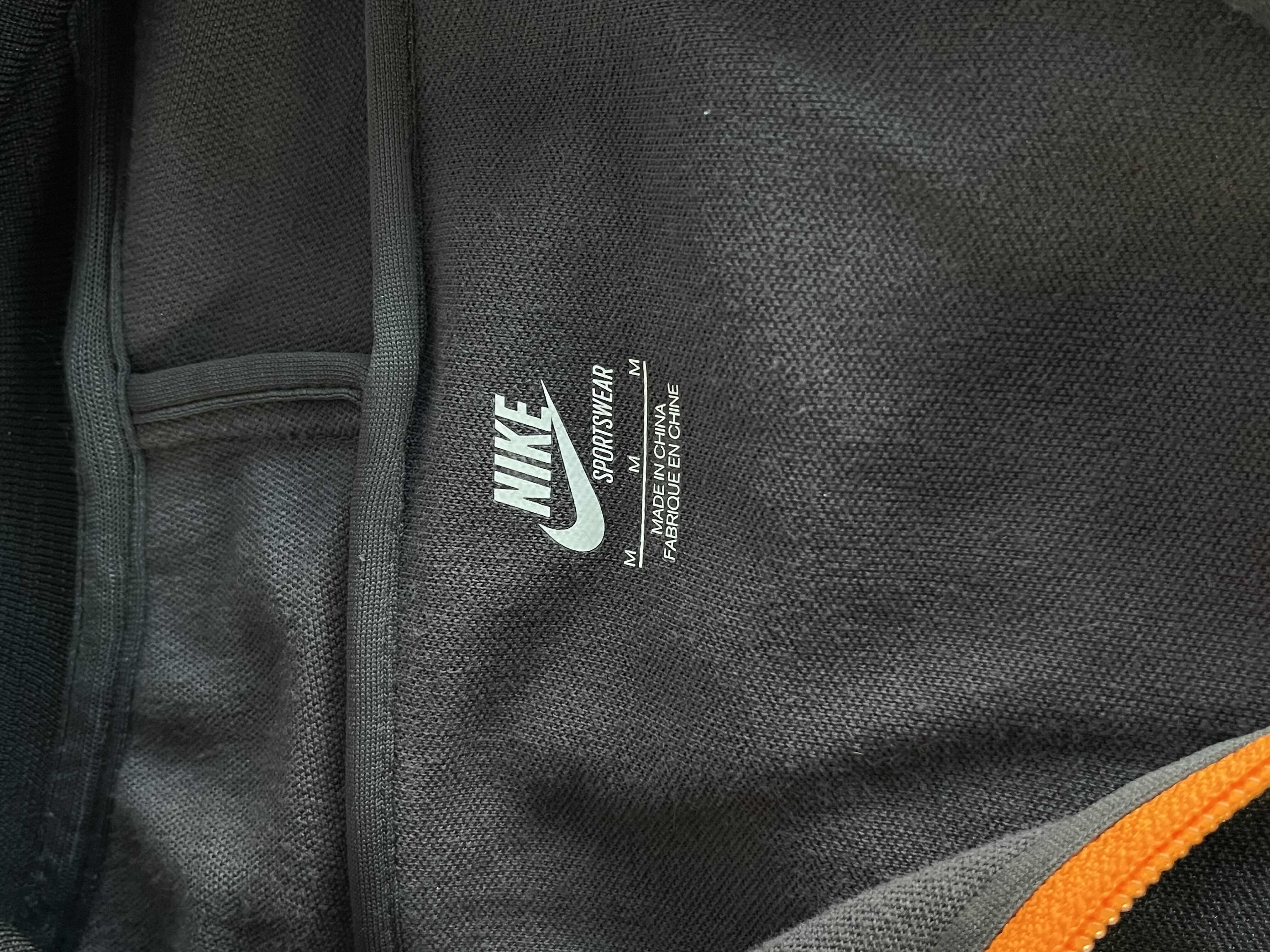 Photo 1 of NIKE SPORTSWEAR GRAY W ORANGE TRIM ZIP UP JACKET MEN’S SIZE M