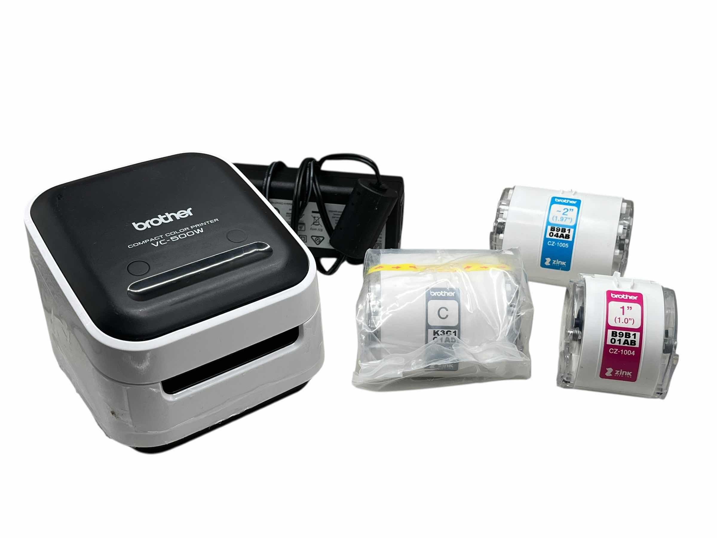 Photo 1 of BROTHER COMPACT COLOR PRINTER VC-500W W 3 CARTRIDGES