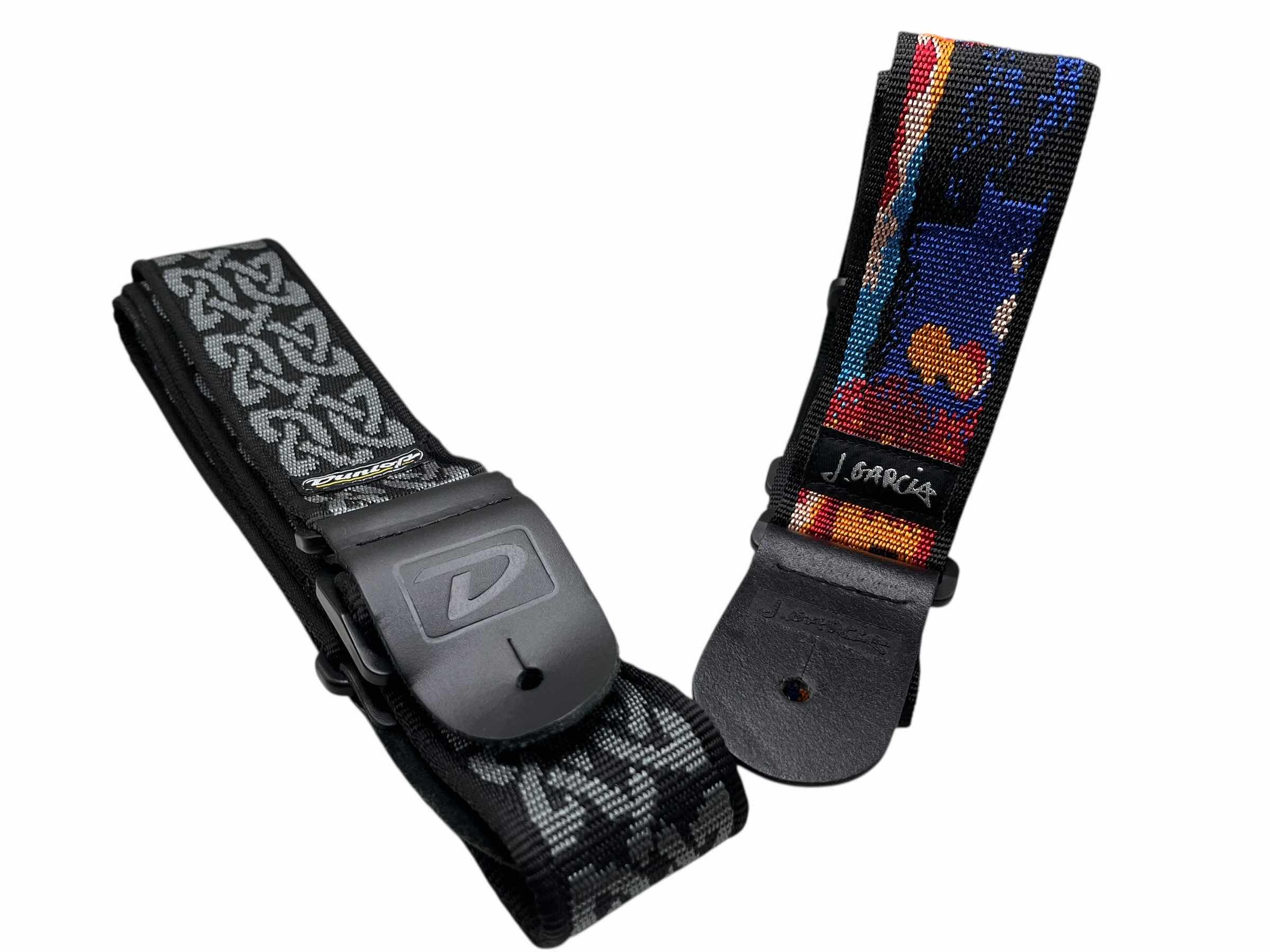 Photo 1 of DUNLOP CELTIC GUITAR/BASS STRAP & JERRY GARCIA GUITAR/BASS STRAP