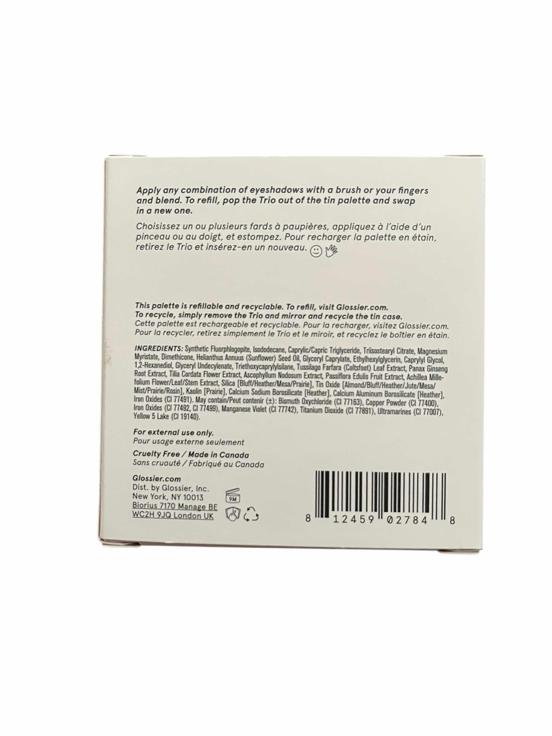 Photo 1 of NEW GLOSSIER MESA MONOCHROMES ESSENTIAL EYESHADOW TRIO 1.3G/0.04OZ