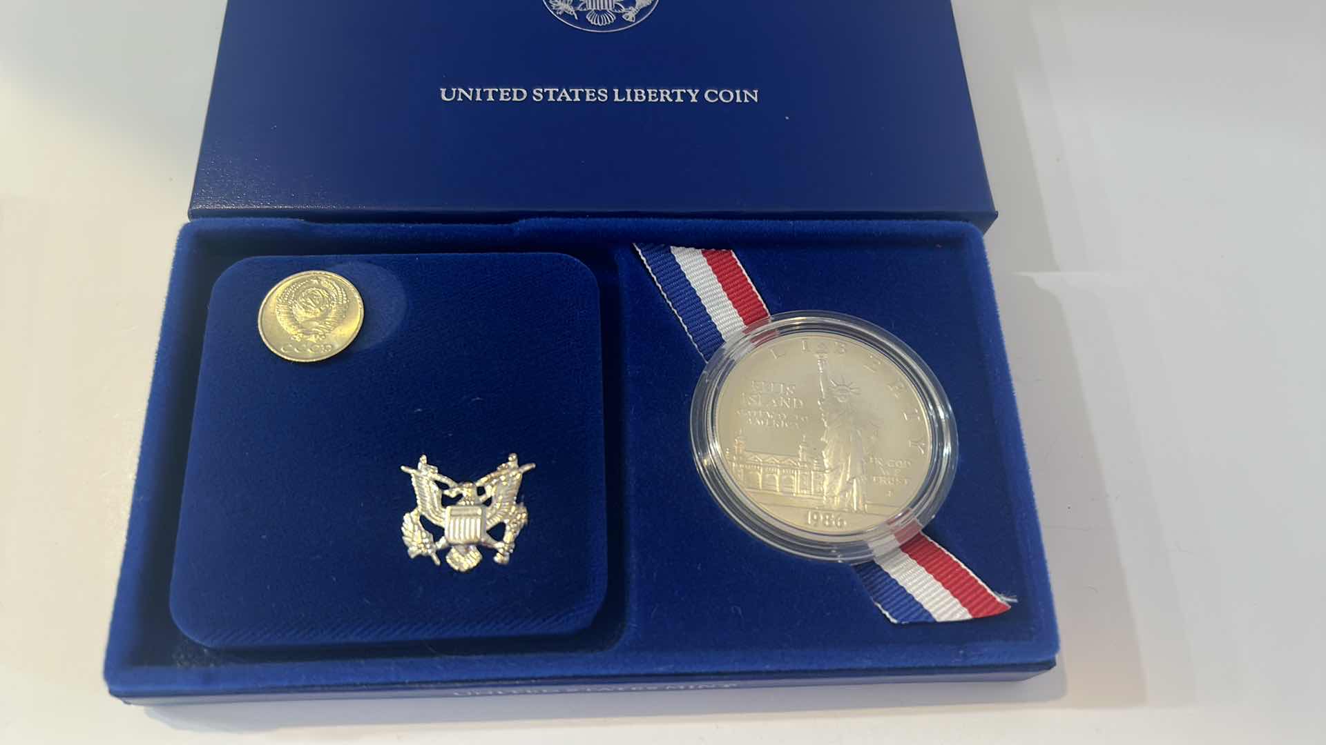 Photo 5 of UNITED STATES MINT LIBERTY COINS AND CHRISTMAS ORNAMENT