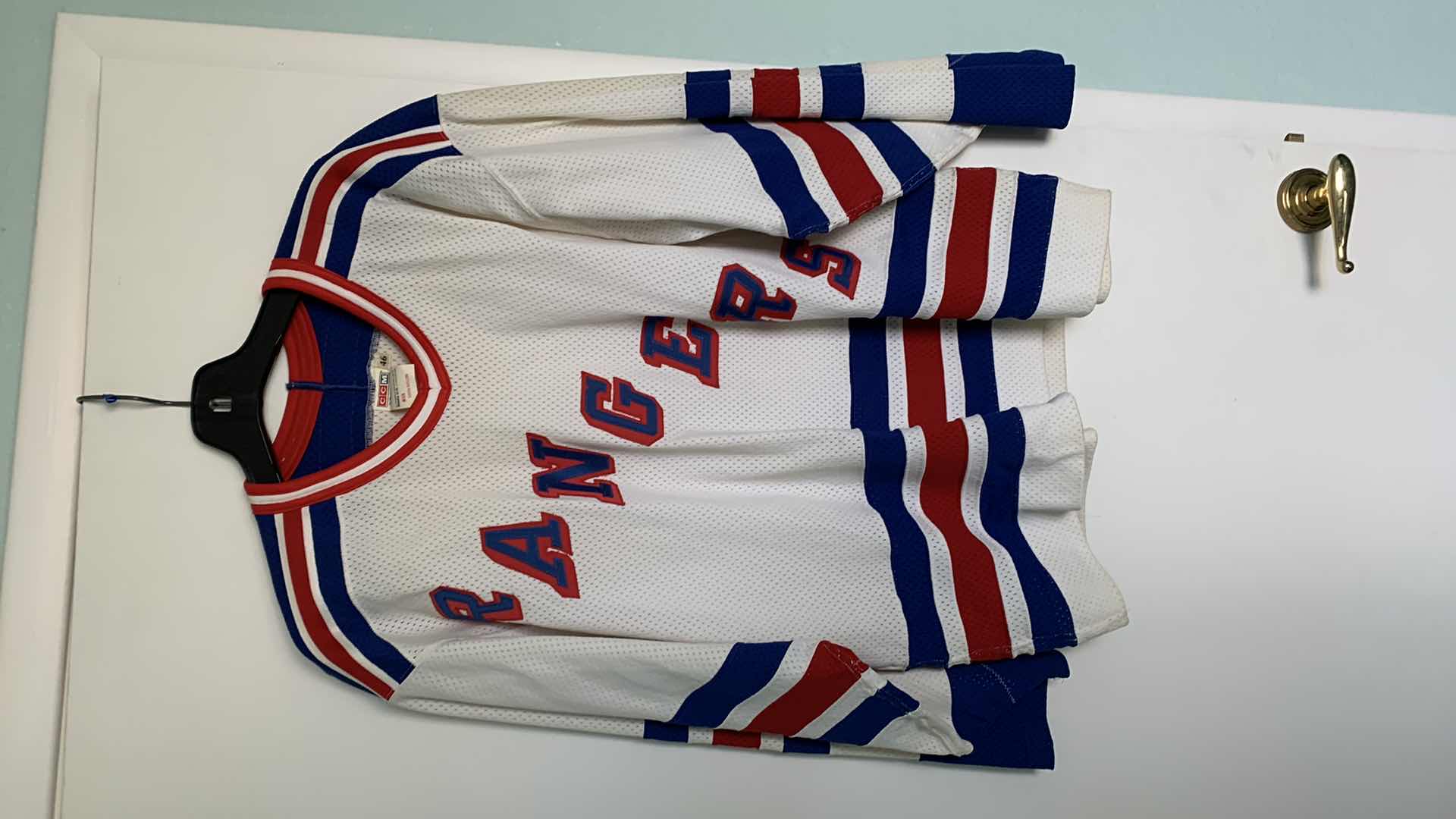 Photo 1 of CCM NEW YORK RANGERS JERSEY SIZE 46