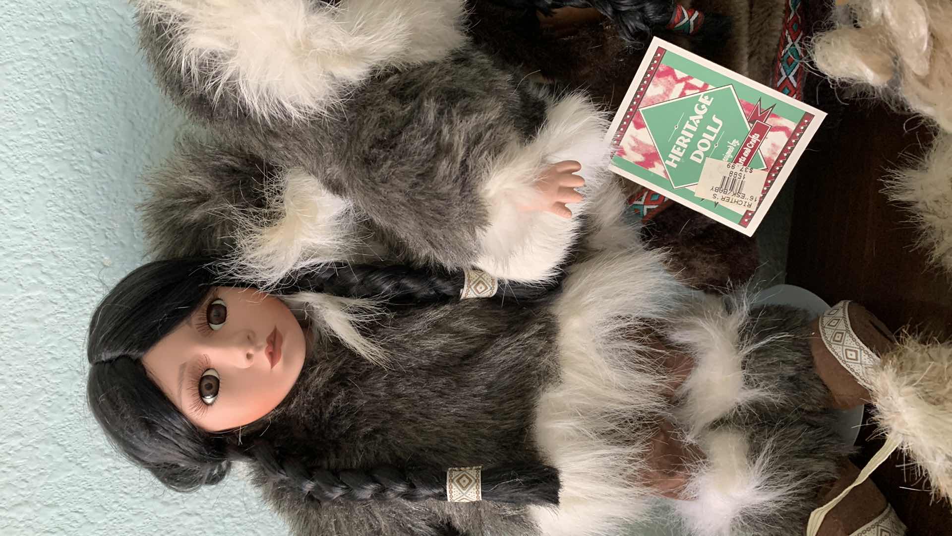 Photo 2 of HERITAGE DOLLS ESKIMO MOTHER AND DAUGHTER AND OTHER DOLLS